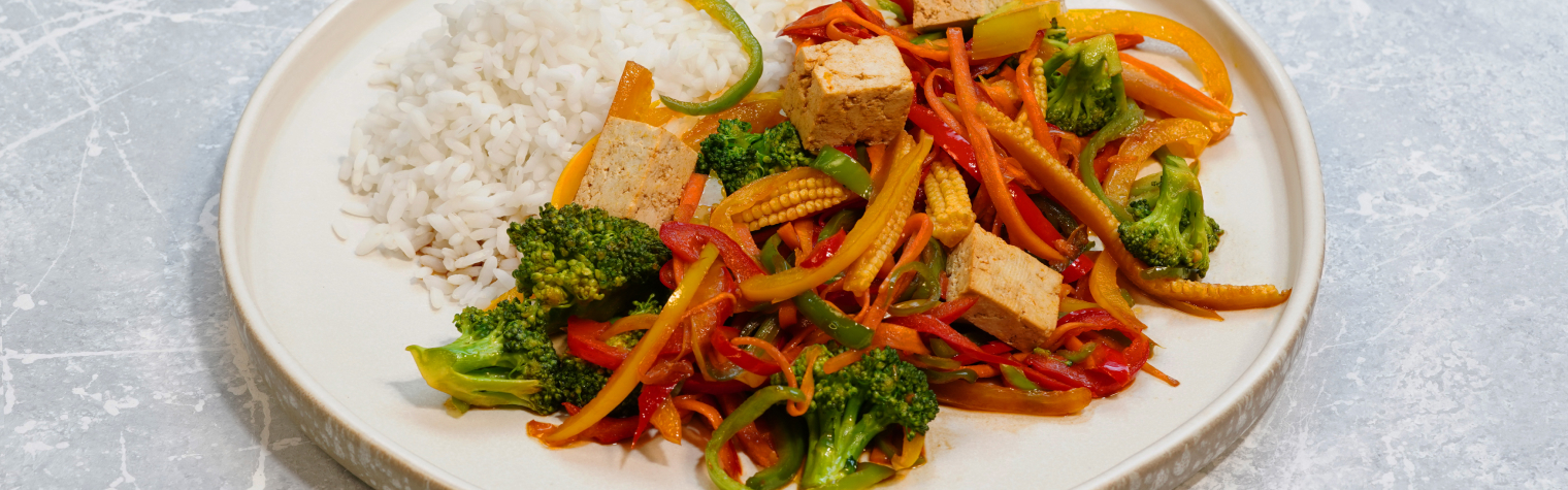 Овощи стир-фрай по-тайски в аэрогриле